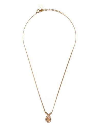 Collier en chaîne à logo (1990) - Christian Dior Pre-Owned - Modalova