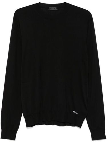 Prada pull en soie recyclée - Noir - Prada - Modalova