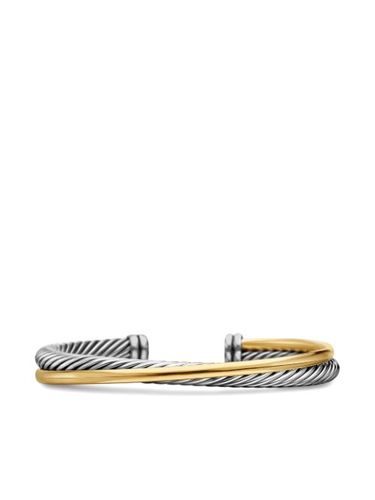 Bracelet Crossover Two Row en or 18ct et sterling (5 mm) - David Yurman - Modalova