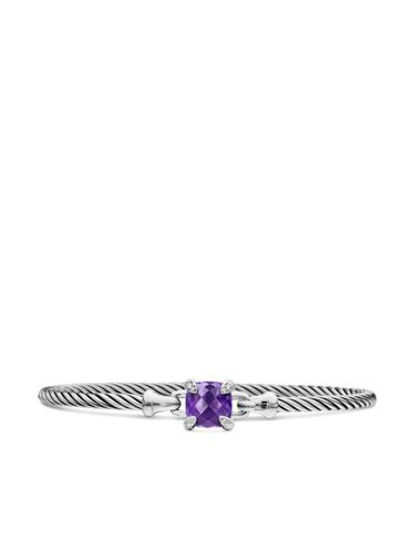 Bracelet Châtelaine en sterling serti d'améthyste et pavé de diamants - David Yurman - Modalova