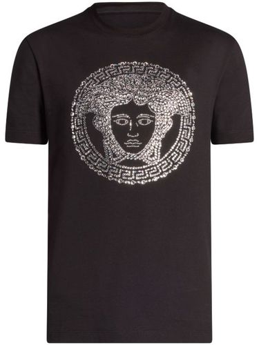 T-shirt à motif Medusa en strass - Versace - Modalova