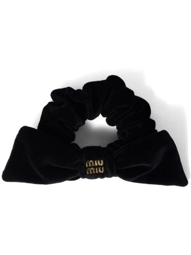 Miu Miu chouchou en velours - Noir - Miu Miu - Modalova