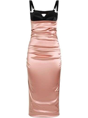Robe mi-longue à fronces - Dolce & Gabbana - Modalova