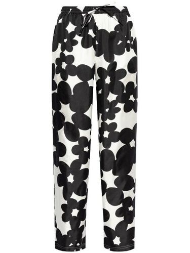 Pantalon en soie à imprimé Dillies - Marni - Modalova