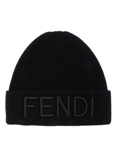 FENDI bonnet en laine - Noir - FENDI - Modalova