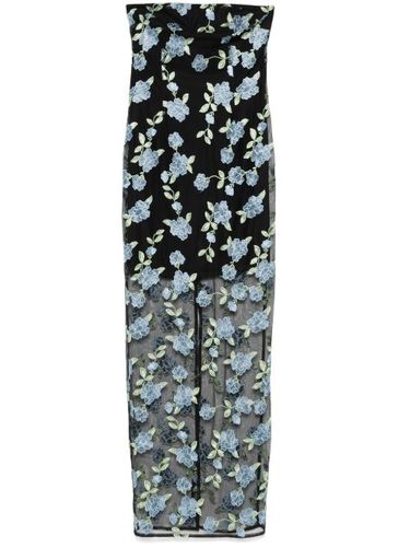 Robe longue en résille à fleurs - ROTATE BIRGER CHRISTENSEN - Modalova