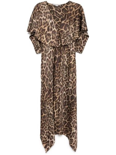 Robe mi-longue à imprimé léopard - Stella McCartney - Modalova