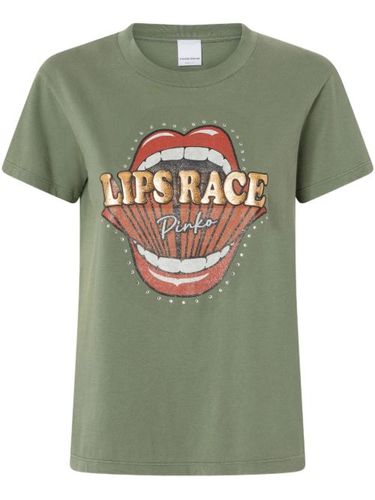 T-shirt à imprimé Lips Race - PINKO - Modalova