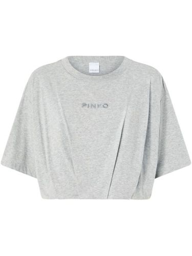 PINKO t-shirt à logo brodé - Gris - PINKO - Modalova