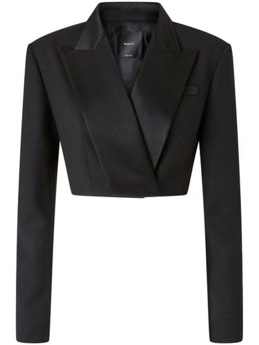 PINKO blazer à coupe crop - Noir - PINKO - Modalova