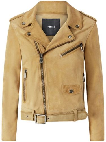 Veste de moto en daim - PINKO - Modalova