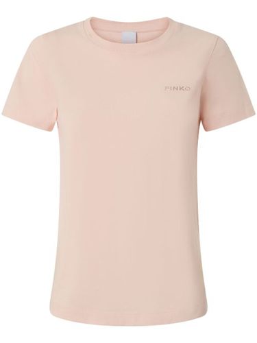PINKO t-shirt à logo brodé - Rose - PINKO - Modalova