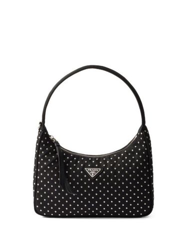 Mini sac à main Re-Nylon à détails de clous - Prada - Modalova
