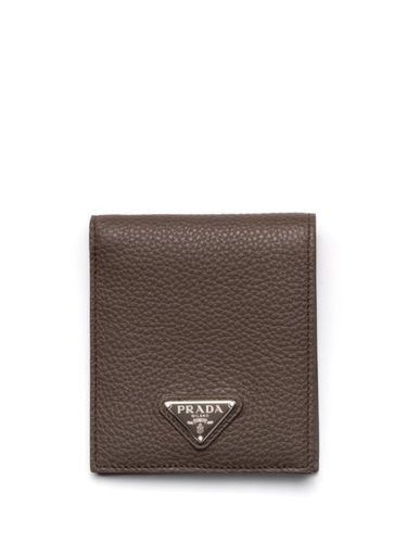 Portefeuille à plaque logo - Prada - Modalova