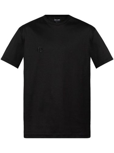 T-shirt à logo brodé - Giorgio Armani - Modalova
