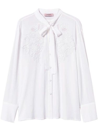 TWINSET blouse à broderies - Blanc - TWINSET - Modalova
