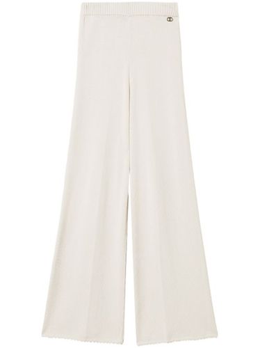 Pantalon en maille à coupe évasée - TWINSET - Modalova