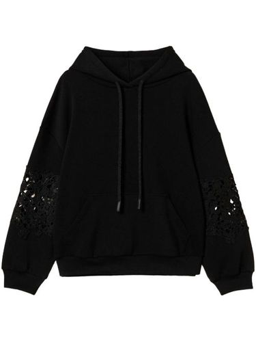 Hoodie à détails en macramé - TWINSET - Modalova