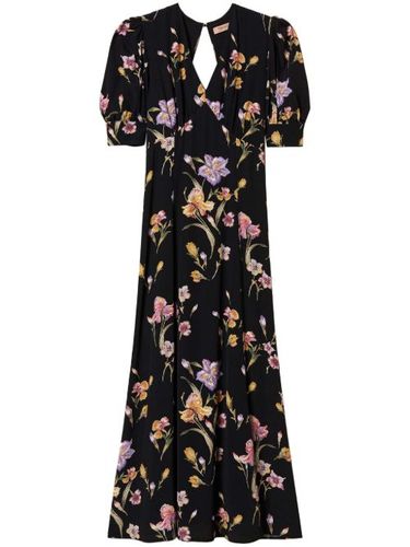 Robe mi-longue à fleurs - TWINSET - Modalova