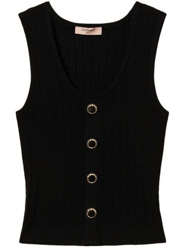 Haut en maille à boutons décoratifs - TWINSET - Modalova
