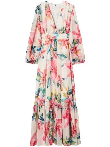 Robe longue à fleurs - TWINSET - Modalova