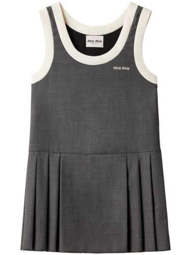 Miu Miu robe à coupe courte - Gris - Miu Miu - Modalova