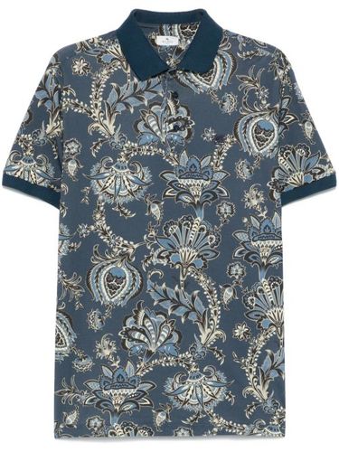 ETRO polo à motif cachemire - Bleu - ETRO - Modalova