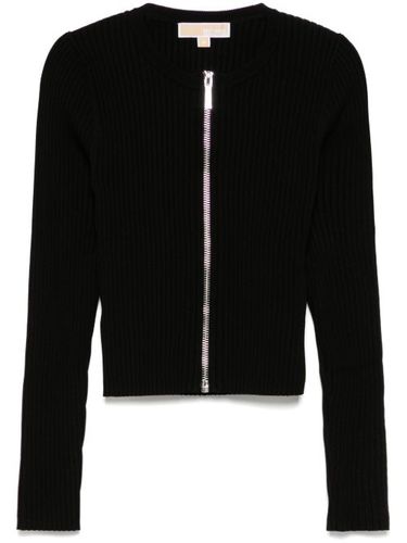 Cardigan zippé en maille nervurée - Michael Kors - Modalova