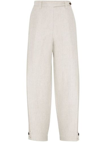 Pantalon en lin - Brunello Cucinelli - Modalova