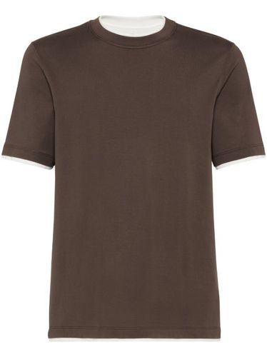 T-shirt à design superposé - Brunello Cucinelli - Modalova