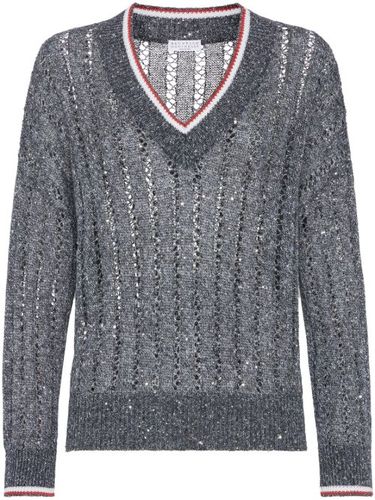 Pull à sequins - Brunello Cucinelli - Modalova