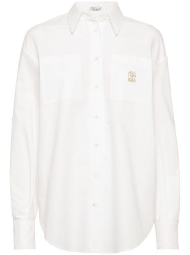 Chemise à logo brodé - Brunello Cucinelli - Modalova