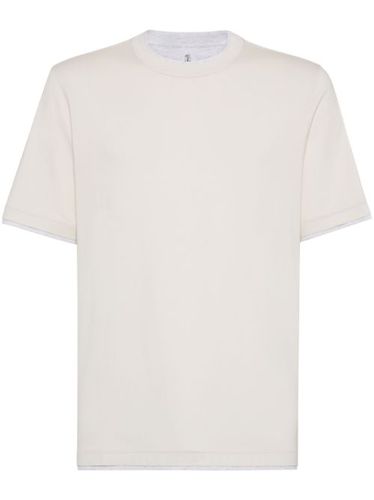 T-shirt à détail superposé - Brunello Cucinelli - Modalova