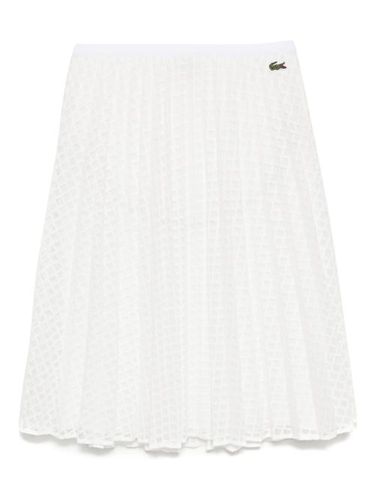 Jupe plissée en dentelle - Lacoste - Modalova