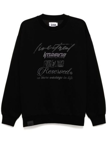 Sweat à détail de slogan - izzue - Modalova