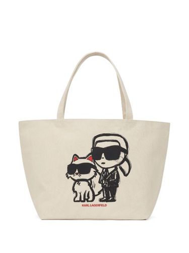 Sac porté épaule Ikonik Karl Choupette - Karl Lagerfeld - Modalova