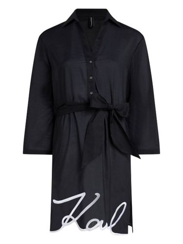 Robe de plage DNA Signature à coupe longue - Karl Lagerfeld - Modalova