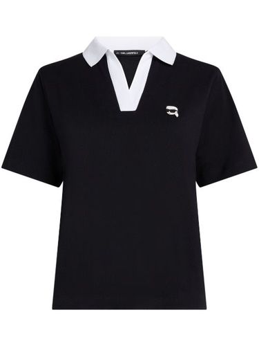 Polo à patch logo - Karl Lagerfeld - Modalova