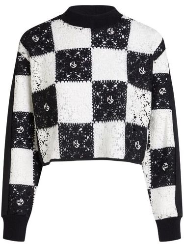 Pull crop en crochet - Karl Lagerfeld Jeans - Modalova
