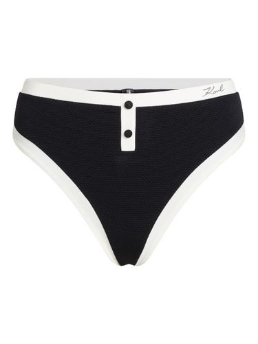 Bas de bikini à bords contrastants - Karl Lagerfeld - Modalova