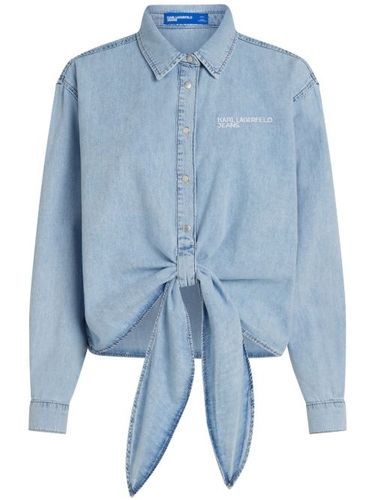 Chemise à détail noué - Karl Lagerfeld Jeans - Modalova