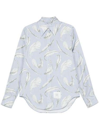 Chemise en soie à imprimé graphique - Thom Browne - Modalova