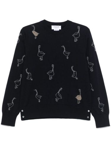 Pull en laine vierge à motif intarsia - Thom Browne - Modalova