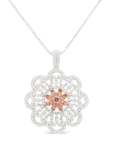 Collier en or blanc 18ct à pendentif serti de diamants - HYT Jewelry - Modalova