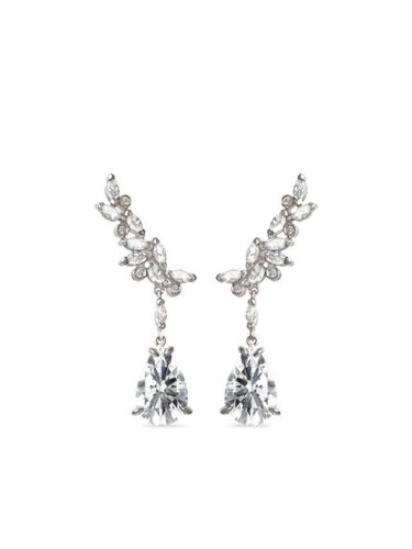 Boucles d'oreilles Veto en or blanc 14ct pavées de diamants - Lark & Berry - Modalova