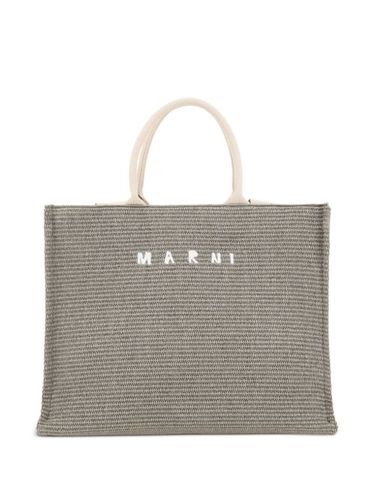 Sac cabas à logo brodé - Marni - Modalova