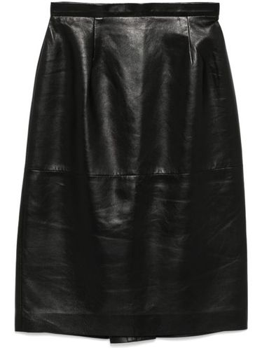 Jupe crayon en peau d'agneau - Ermanno Scervino - Modalova