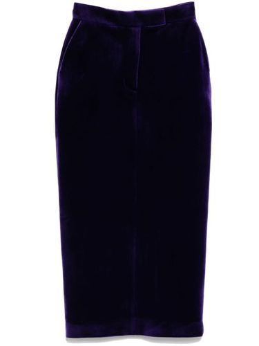 Jupe crayon en velours - Alex Perry - Modalova