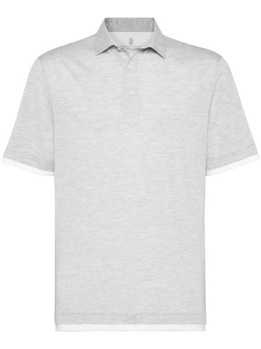 Polo à design superposé - Brunello Cucinelli - Modalova