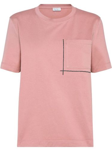 T-shirt à ornements métalliques - Brunello Cucinelli - Modalova